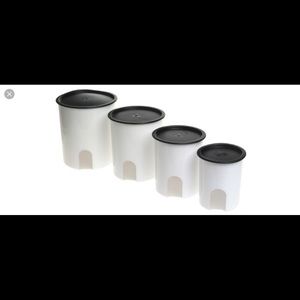 Tupperware lids for 4 Tupperware canisters lids